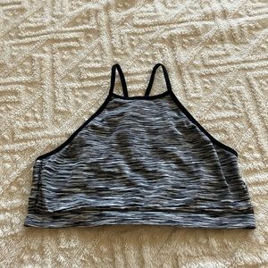 High collar bralette